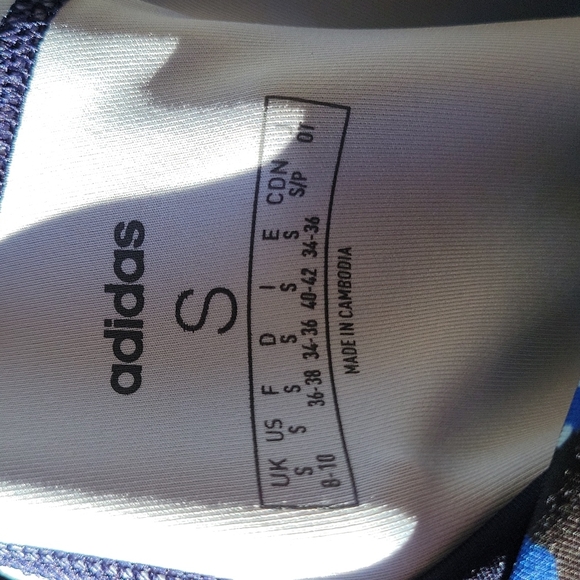 Adidas Navy & Royal Blue Full Length Performance Leggings--SOLD - Picture 5 of 6